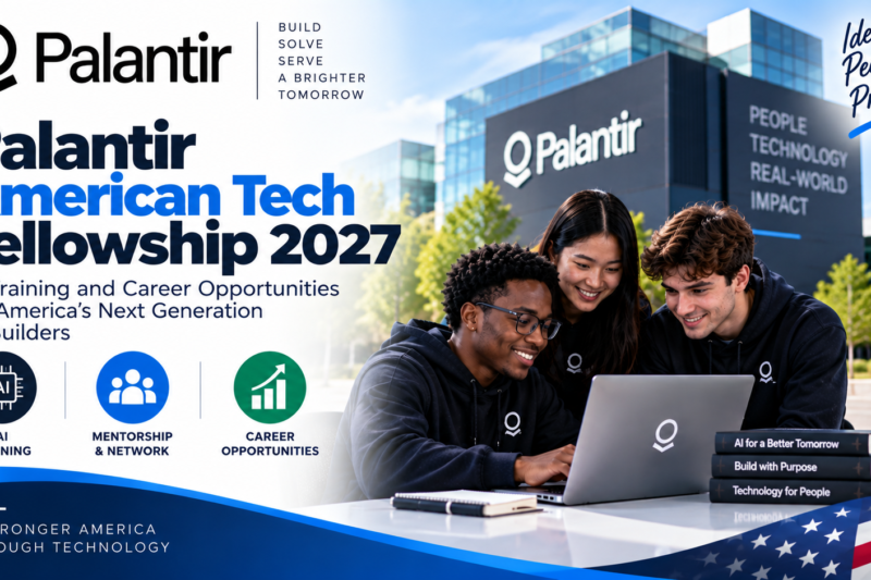 Palantir American Tech Fellowship 2027: AI Training and Career Opportunities for America’s Next Generation of Builders