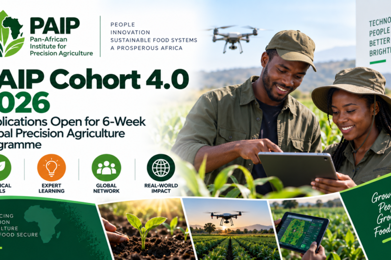 PAIP Cohort 4.0 2026: Applications Open for 6-Week Global Precision Agriculture Programme
