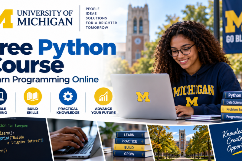 University of Michigan Free Python Course: Learn Programming Online