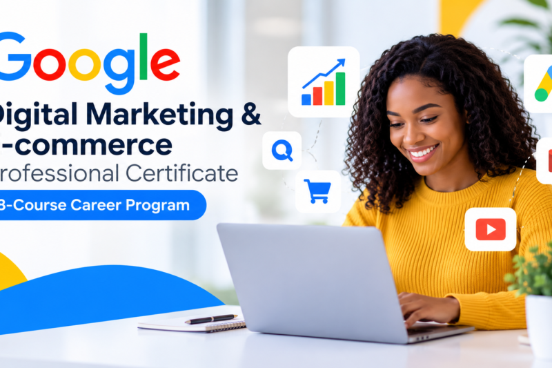 Google Digital Marketing & E-commerce Professional Certificate: 8-Course Career Program