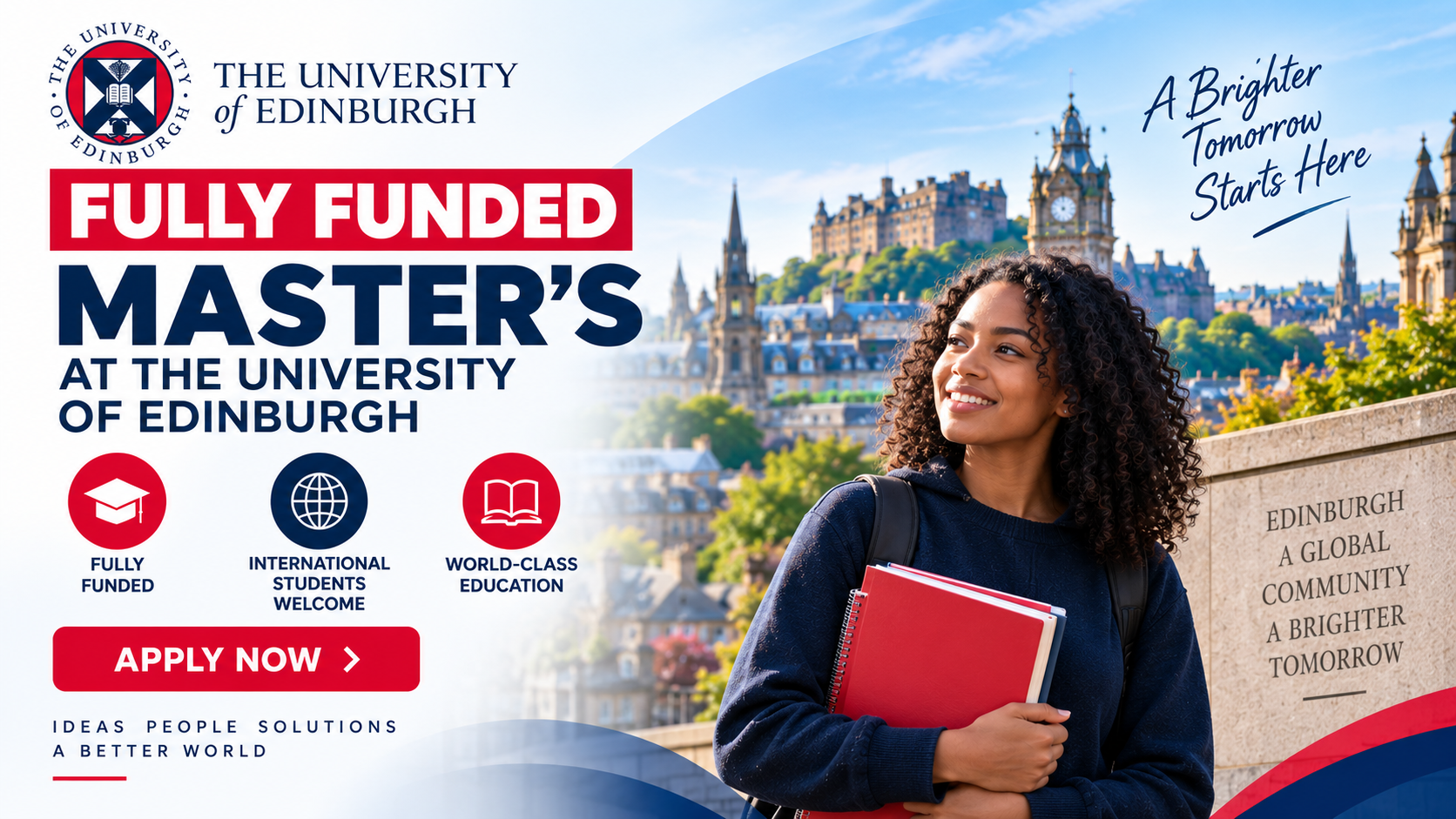 FULLY FUNDED MASTER’S AT THE UNIVERSITY OF EDINBURGH 🇬🇧🎓