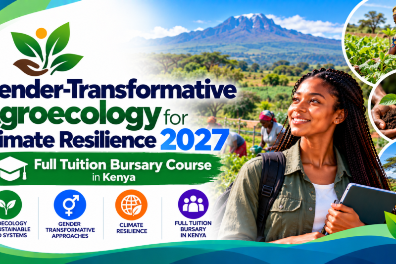 Gender-Transformative Agroecology for Climate Resilience 2027: Full Tuition Bursary Course in Kenya