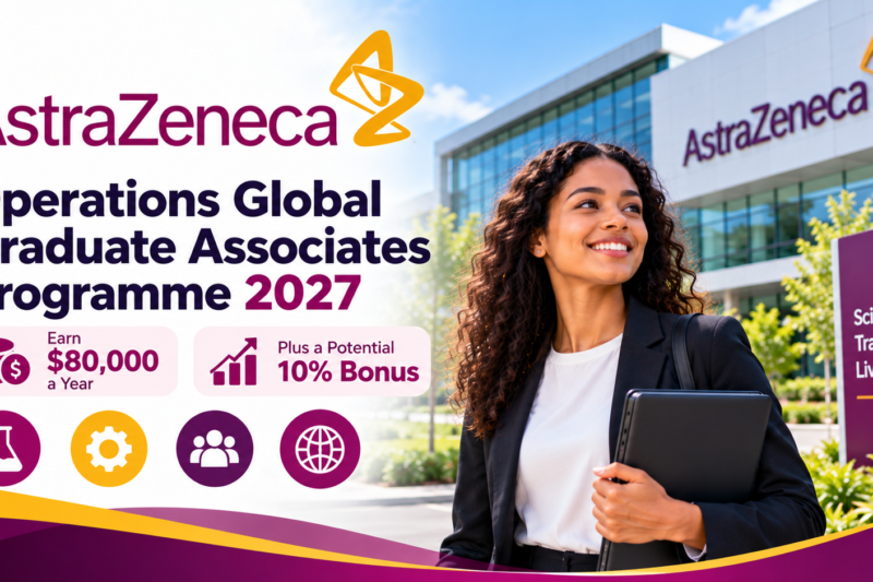 AstraZeneca Operations Global Graduate Associates Programme 2027: Earn $80,000 a Year Plus a Potential 10% Bonus 💊🇺🇸