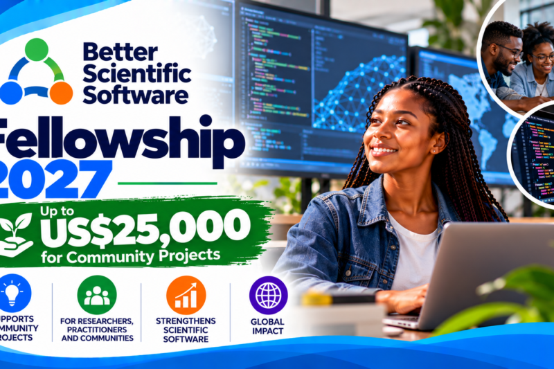 Better Scientific Software Fellowship 2027 Offers Up to US$25,000 for Community Projects