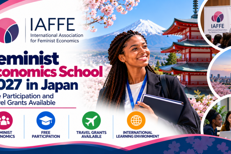 IAFFE Feminist Economics School 2027 in Japan: Free Participation and Travel Grants Available 🇯🇵🌍