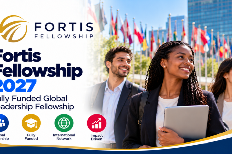 Fortis Fellowship 2027: Fully Funded Global Leadership Fellowship – Apply by 8 November 🌍🚀