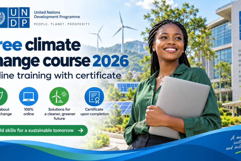 UNDP Free Climate Change Course 2026: Online Training With Certificate 🌍🎓