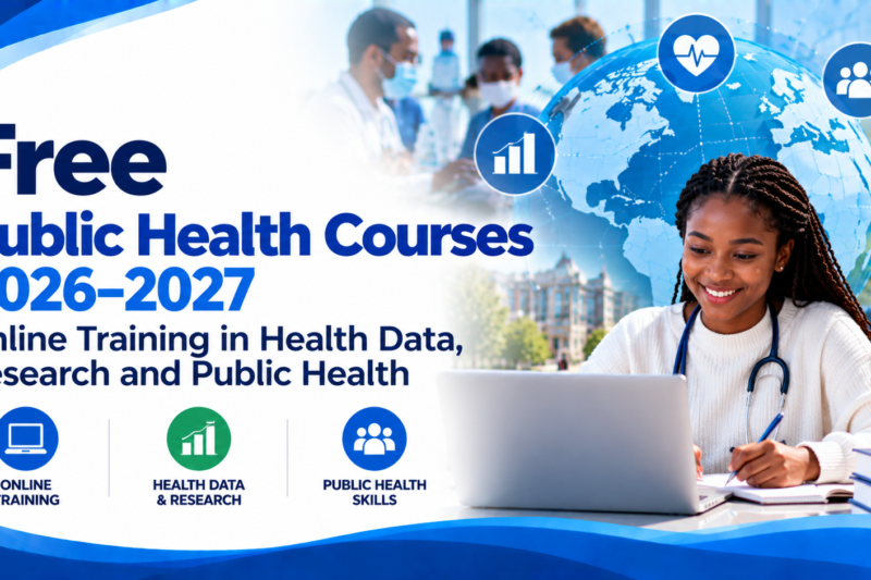 Free Public Health Courses 2026–2027: Online Training in Health Data, Research and Public Health