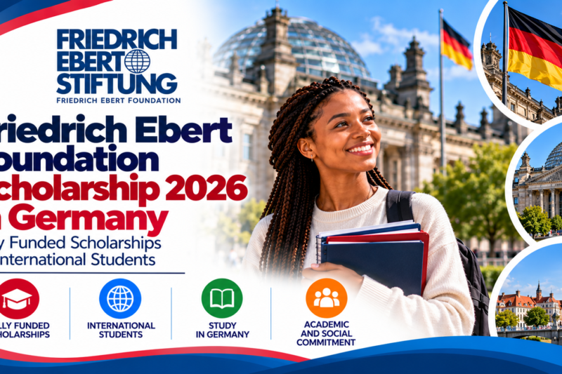 Friedrich Ebert Foundation Scholarship 2026 in Germany: Fully Funded Scholarships for International Students 🇩🇪