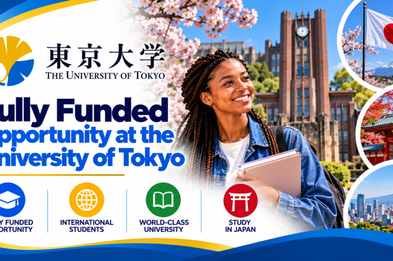 Fully Funded Opportunity at the University of Tokyo 2027: MEXT Scholarship for International Students 🇯🇵