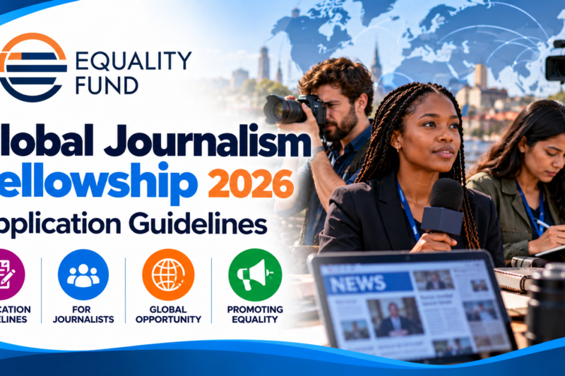 Application Guidelines for the Equality Fund Global Journalism Fellowship 2026 🌍📰