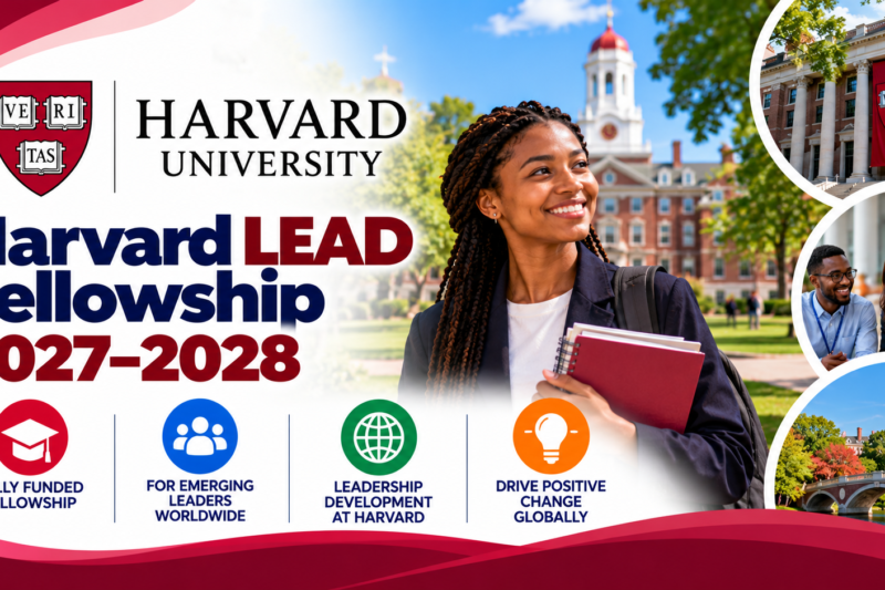Harvard LEAD Fellowship 2027–2028: Fully Funded Global Health Leadership Fellowship at Harvard University