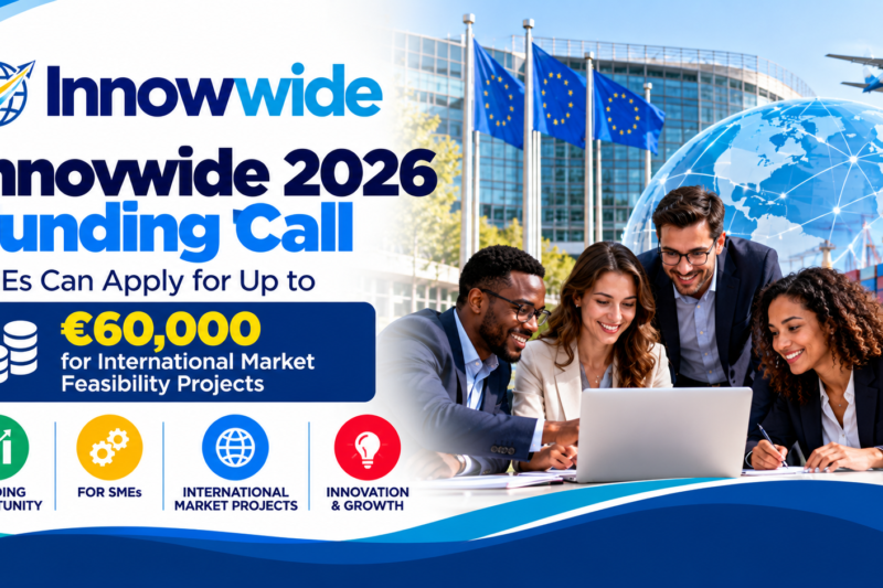 Innowwide 2026 Funding Call: SMEs Can Apply for Up to €60,000 for International Market Feasibility Projects 🌍💶