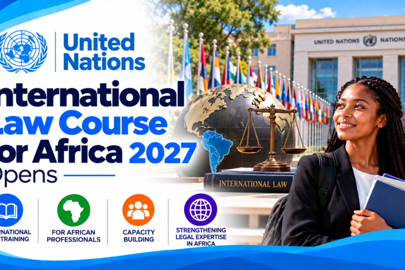 United Nations International Law Course for Africa 2027 Opens