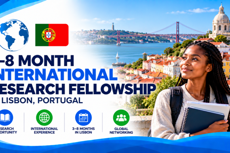 🌍 3–8 MONTH INTERNATIONAL RESEARCH FELLOWSHIP IN LISBON, PORTUGAL 🇵🇹