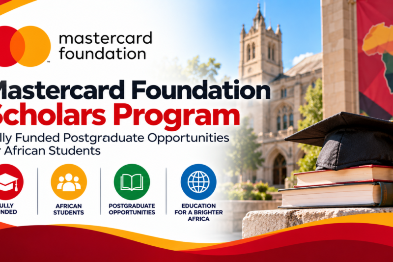 Mastercard Foundation Scholars Program 2027: Fully Funded Postgraduate Opportunities for African Students 🌍🎓