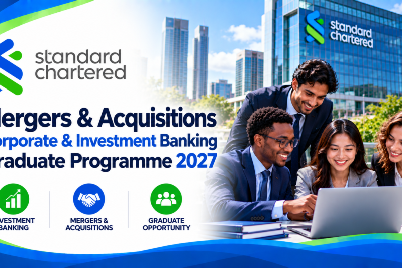 Standard Chartered Mergers & Acquisitions Corporate & Investment Banking Graduate Programme 2027