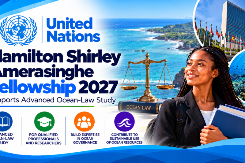 United Nations Hamilton Shirley Amerasinghe Fellowship 2027 Supports Advanced Ocean-Law Study