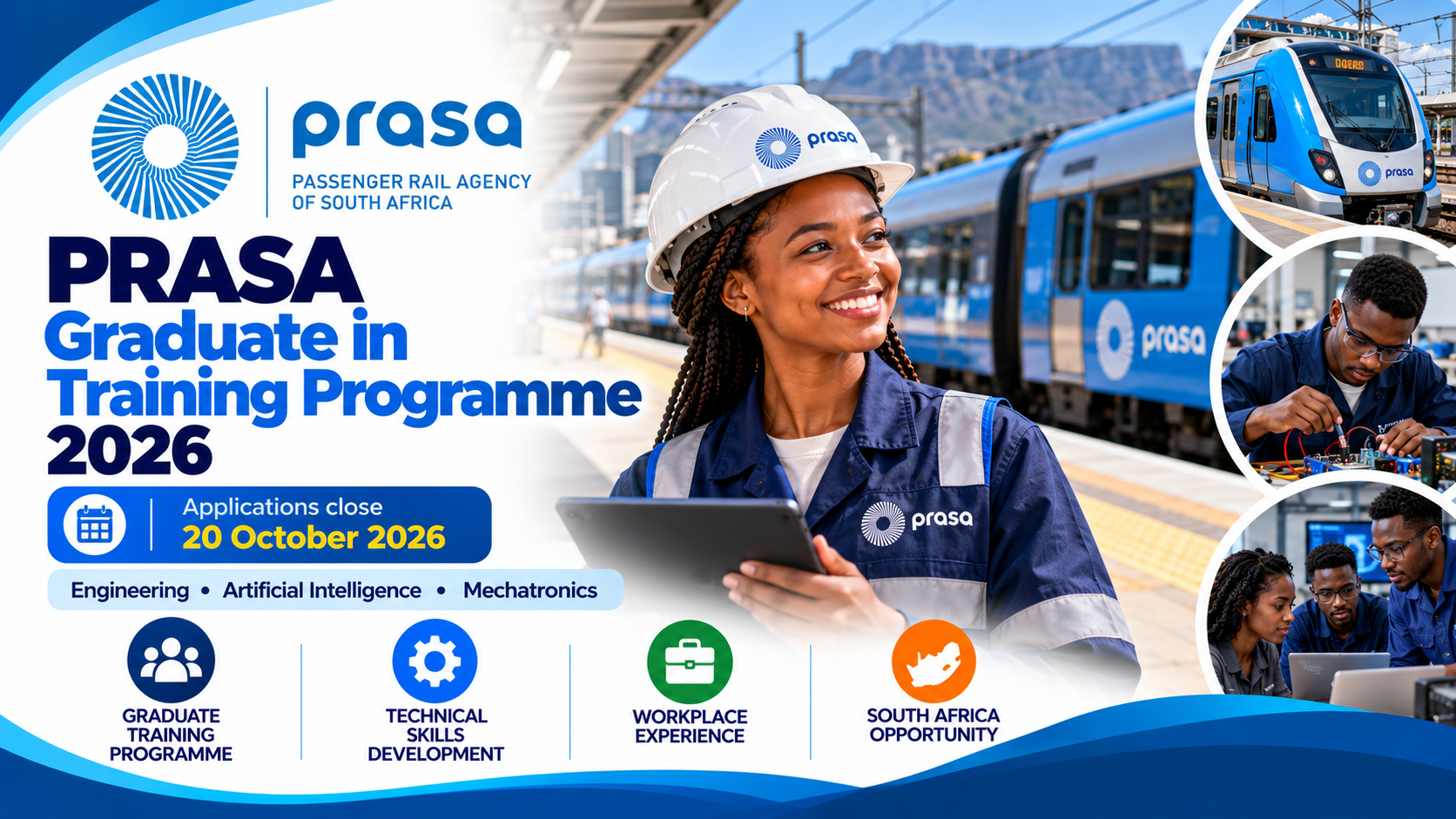 PRASA Graduate in Training Programme 2026: Engineering, AI and ...