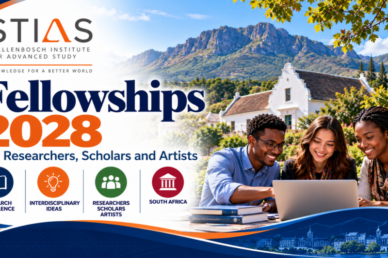 STIAS Fellowships 2028: Applications Open for Researchers, Scholars and Artists in South Africa 🇿🇦🎓