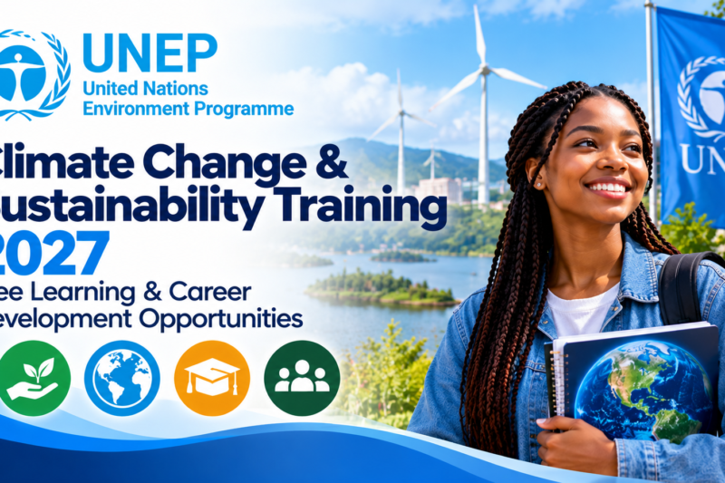 🌍 UNEP Climate Change & Sustainability Training 2027: Free Online Learning, Certificates And Green Career Development Opportunities 🌱🎓