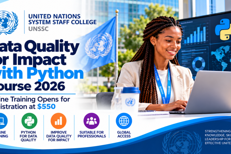 UNSSC Data Quality for Impact with Python Course 2026: Online Training Opens for Registration at $550 💻📊