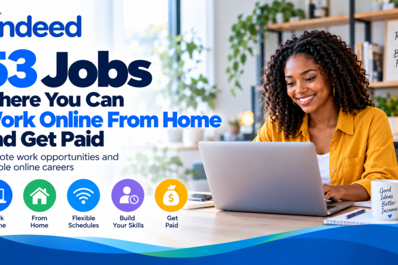 🌍💻 53 Jobs Where You Can Work Online From Home and Get Paid | Indeed 2026