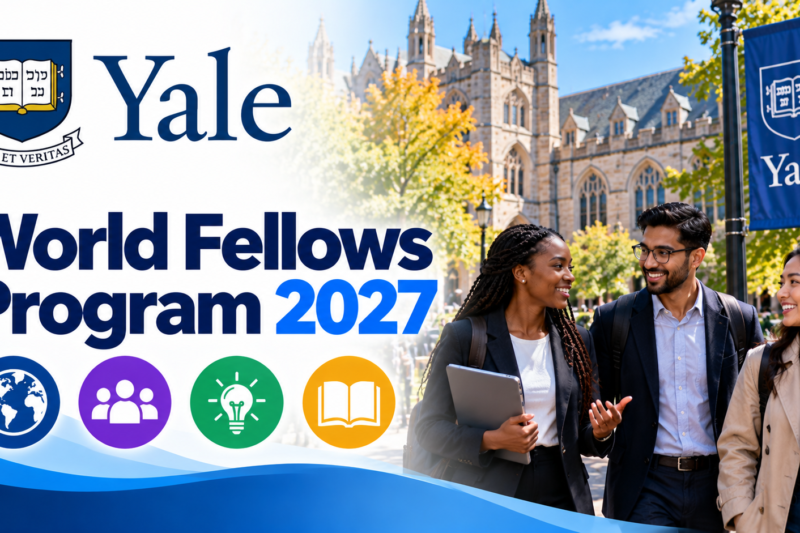 🌍 Yale World Fellows Program 2027: Fully Funded Global Leadership Fellowship at Yale University 🎓🌎